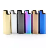 Зажигалка, металлический одноразовый вкладыш, Франция, зеркальный эффект