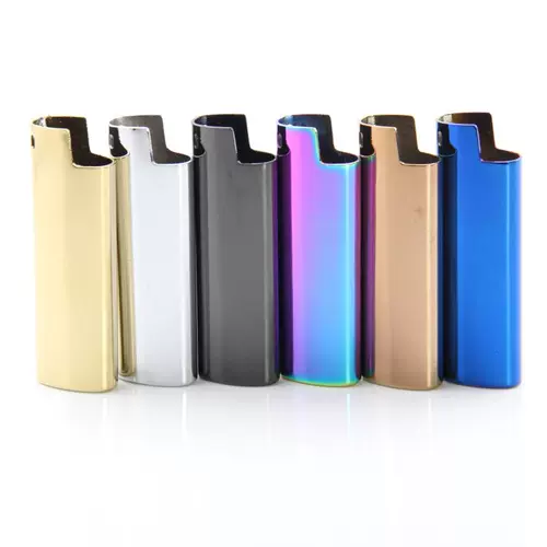 Зажигалка, металлический одноразовый вкладыш, Франция, зеркальный эффект