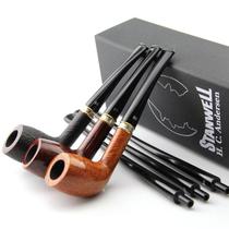 Imported Danish stanwell Stanwell Heather wood pipe Andersen reading bucket No 1 long and short double mouth 3mm