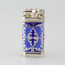 German Sillems cross anchor lighter double-sided enamel sterling silver finish pipe special 1990