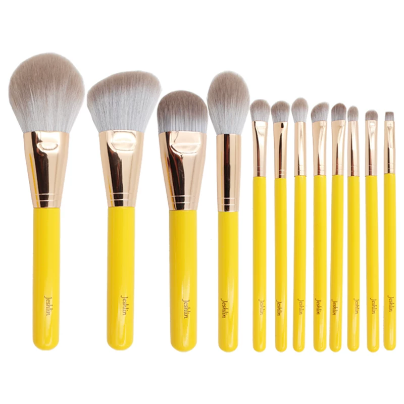 Brush, loose powder, face blush, foundation, 12 pieces
