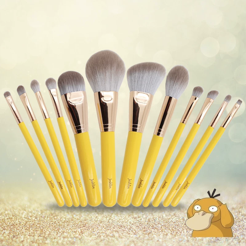 Brush, loose powder, face blush, foundation, 12 pieces