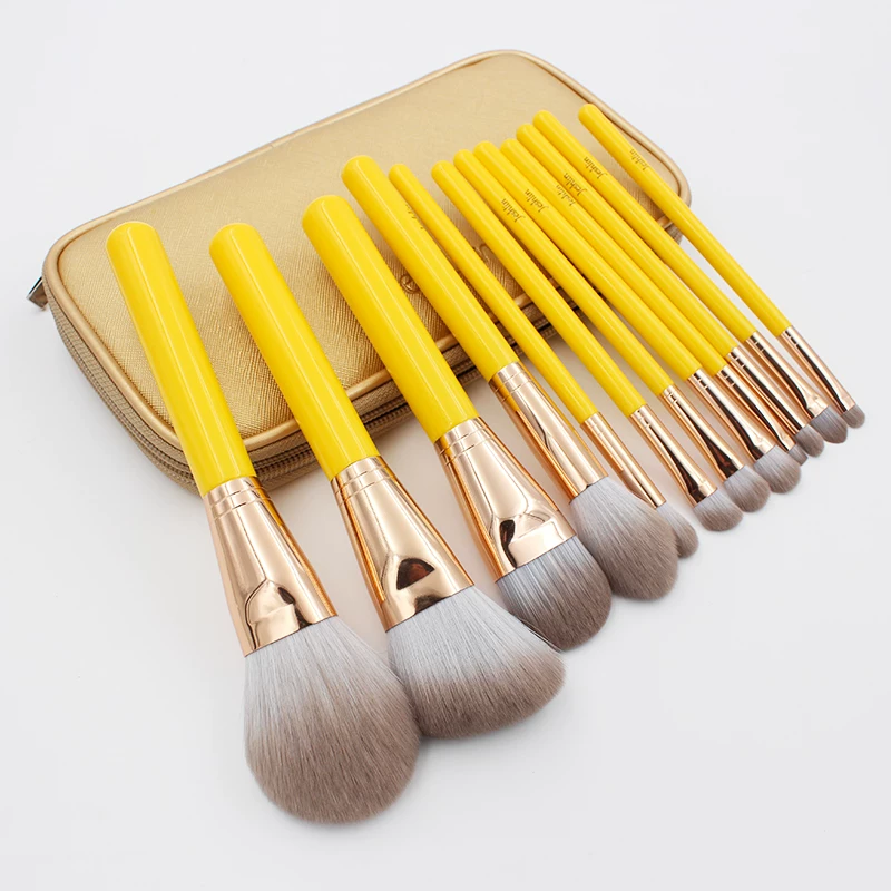 Brush, loose powder, face blush, foundation, 12 pieces