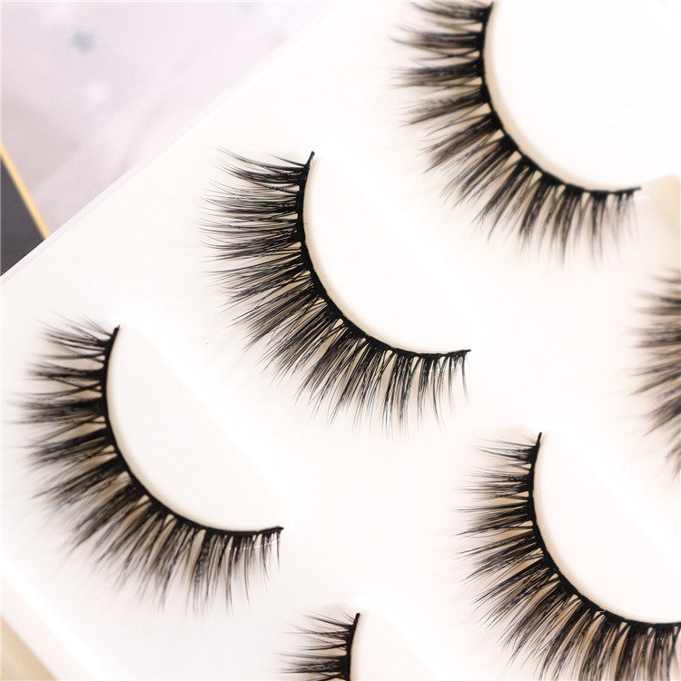04 Phantom pleasing 3D long paragraph eyelash soft and hard stalk natural dense simulation eye tail elongated with single eyelash leather eyelash-Taobao