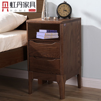 Hongdan Oak Bedside Table full 25 35 45cm50 full solid wood bedroom small apartment bedside storage locker
