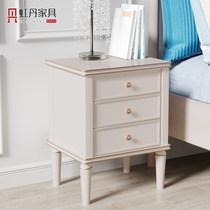 Hongdan three drawers light luxury bedroom bedside shelf storage rack storage multi-layer bedside cabinet lockers small cabinet mini