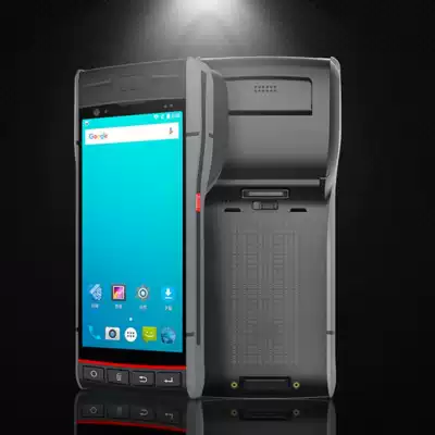 Android one-dimensional self-adhesive handheld scanner printer data terminal PDA honey cross light two-dimensional NFC