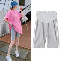 Pregnant women leggings summer thin five-point pants fashion tide mother wear pregnant women pants underbelly sports shorts summer wear