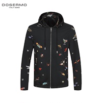 DOSERMO Dansimo mens clothing spring and autumn mens printed Lianhood knuckling 060713813