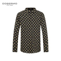 DOSERMO Dansimo fashion mens clothing autumn winter style logo Letters Printed collar Long sleeves shirt 060133015