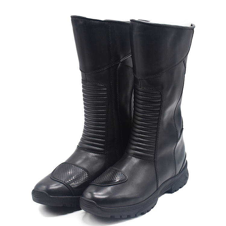 Iron riding boots mobile team motorcycle cowhide riding boots road breathable middle tube leather boots motorcycle men riding