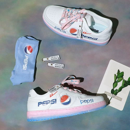 Warrior, кроссовки, низкая тканевая обувь, кола, 2021 года, осенние, тренд сезона, ручная роспись