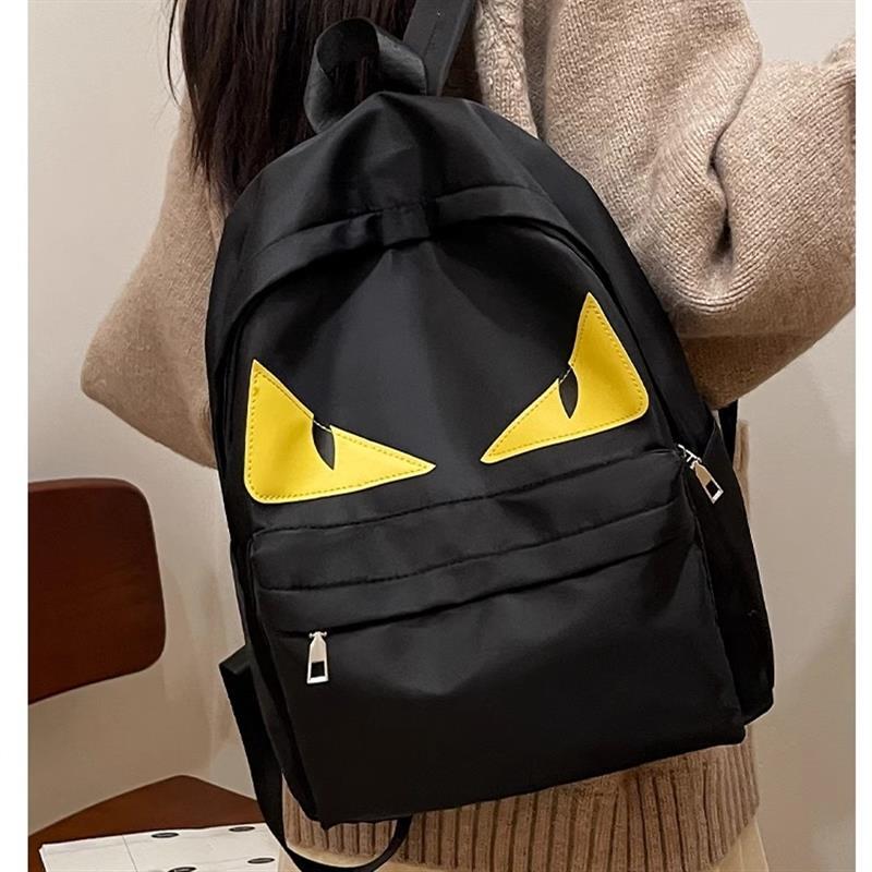 Funny Trendy Brand Monster Backpack, Summer Breathable Backpack for Men and Women, Little Devil School Bag for Middle School, High School, and College Students Funny Trendy Brand Monster Backpack, Summer Breathable Backpack for Men and Women, Little Devil School Bag for Middle School, High School, and College Students