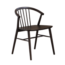 Nordic design expression British ROOT series medieval SABA imported oak solid wood armchair Internet celebrity dining chair