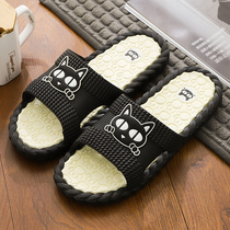 Outdoor Cool Slippers Mens Summer Indoor Bathroom Anti-Slip Home Bath Deodorized Dorm Room Boys Outdoor Thick Bottom Line Tug
