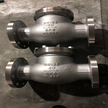 H44W-40P high-pressure stainless steel spin-type flange check valve horizontal one-way valve 40 kg DN100 65