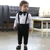 Childrens suit suit boys birthday dress male baby three-piece flower boy suit baby suit baby suit summer