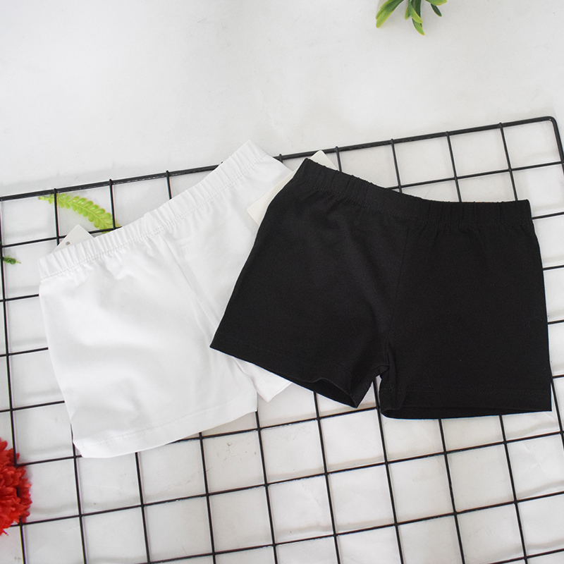 Children's Dance Exam Black Shorts Pure Cotton Boys and Girls White Tight Safety Pants Art Exam Ballet Dance Performance