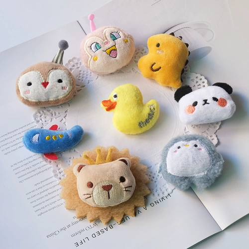 Мультяшная плюшевая брошь, кукла, милый аксессуар, шоппер, булавка, подарок на день рождения