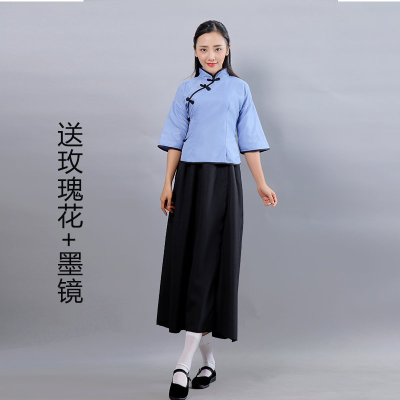 Hiển thị Các Companion Saunesse-Lang Costume Big Cross-Talk Nhóm dress Anh Wedding Gown Creative Winter Trung Quốc ăn mặc