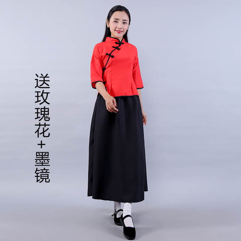 Hiển thị Các Companion Saunesse-Lang Costume Big Cross-Talk Nhóm dress Anh Wedding Gown Creative Winter Trung Quốc ăn mặc