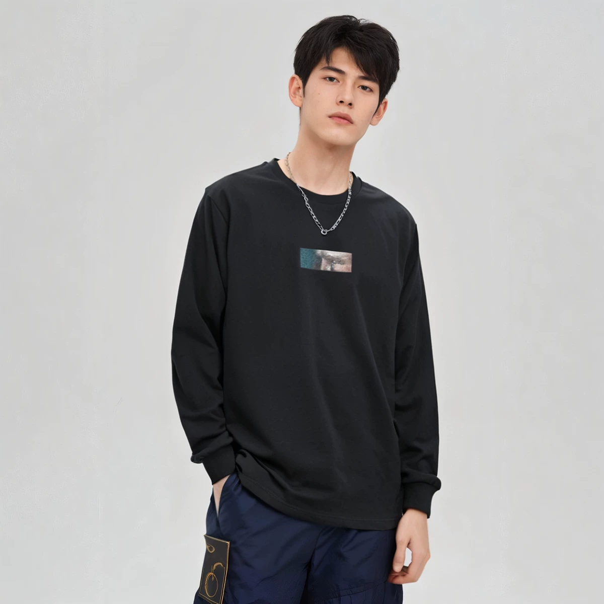 RIPNDIP Bachal Cat Middle Cat Van Nermal пародийный ван Гоген мужчины и женщины повседневные пара длинные рукава футболки свитеры
