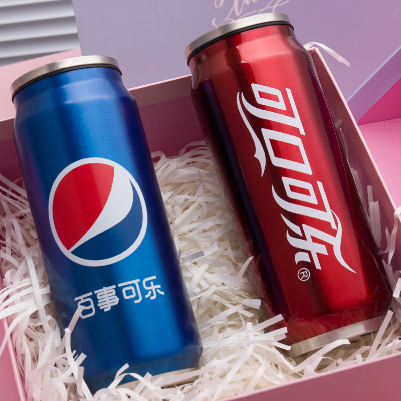 High-value canned straw cup on student net red cola bottle Pepsi creative boy and girl insulation cup