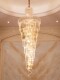 Large Chandelier for Duplex Houses, Living Room in a Villa, Open Space, Simple Design, Mezzanine, Light Luxury, Long Crystal Rotating Staircase Chandelier