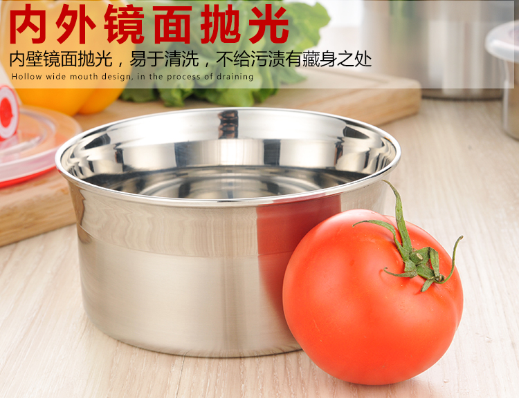 Hộp cơm trưa bằng thép không gỉ 304 tròn giòn kín bát súp có nắp bát tươi hộp cơm trưa chậu rửa đa năng chống rò rỉ - Hộp cơm điện sưởi ấm hộp cơm điện ariranglife	
