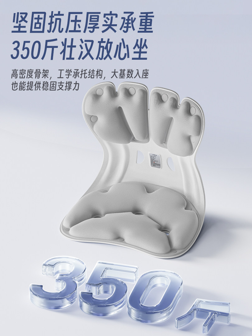 Oes Lumbar Support Cushion, Waist Support Chair, Ergonomic Lumbar Cushion, Office Cushion for Long Periods of Sitting Without Fatigue