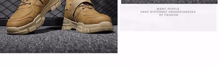 Martin boot nam mùa hè thoáng khí phiên bản Hàn Quốc của giày cao cổ hoang dã của Anh xu hướng giày thủy triều công cụ giày ngắn trong giày nam - Giày ống giầy sneaker