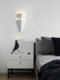 New designer wall lamp, high-end creative bedroom bedside lamp tea room study hotel living room background plaster lamp