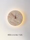 French Mid-Century Style Creative Living Room Wall Lamp Clock Yellow Travertine Staircase Entrance Homestay Bedroom Background Wall Lamp