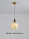 Song's Aesthetic Hand-Painted Fabric Shade Small Pendant Light, Vintage Bedside, Entryway, Bar Counter, Hallway, Solid Wood, High-End Zen Lighting Fixture