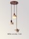 Medieval-Style Restaurant Atmospheric Chandelier Three-Head Dining Table Lamp Wabi-Sabi Style Retro Mezzanine Staircase Solid Wood Bar Counter Lighting Fixtures