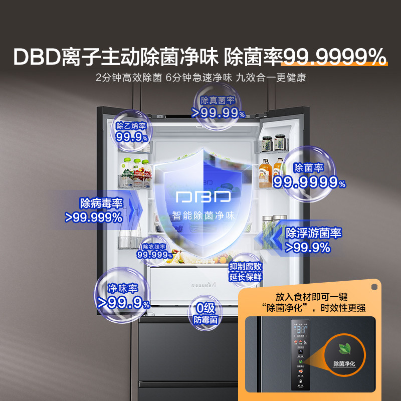 海信BCD-411S3FZKQD冰箱图片