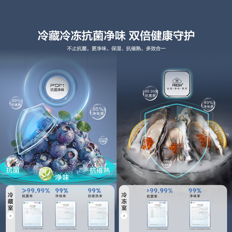 海信BCD-611WFK1DPQ冰箱图片