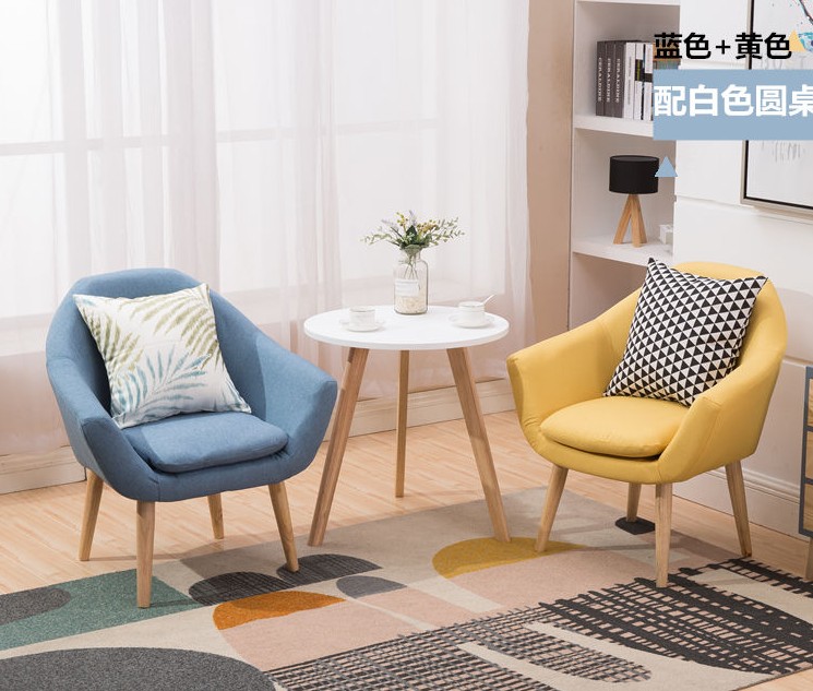 Psychological Counseling Room Special Sofa Cloth Art Sofa Individual Group Consultation Sofa Tea Table Suit Multicolored Customizable
