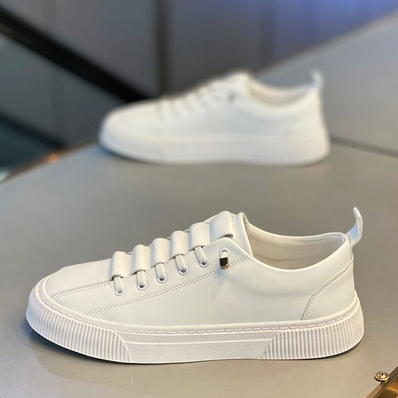 Men's Casual Slip-On Leather Shoes 2026 New Summer Models Versatile Sports Sneakers Trendy Shoes