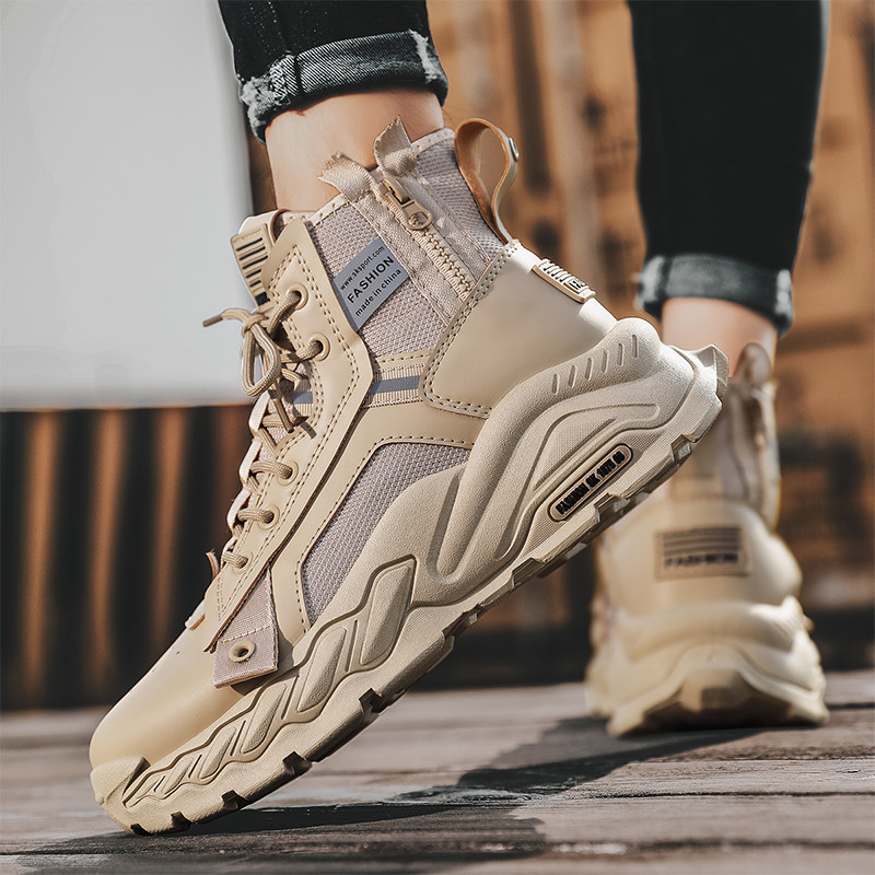 Autumn Combat Boots Men's Martin Boots Men's Short Boots Retro Men's Shoes Casual Desert Men's Work Short Boots