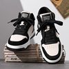 Putian Men's Shoes, Breathable New Style for Autumn, Height-Increasing, Versatile Black and White Panda Sneakers, High-Top Trendy Brand, High-End Sports Shoes