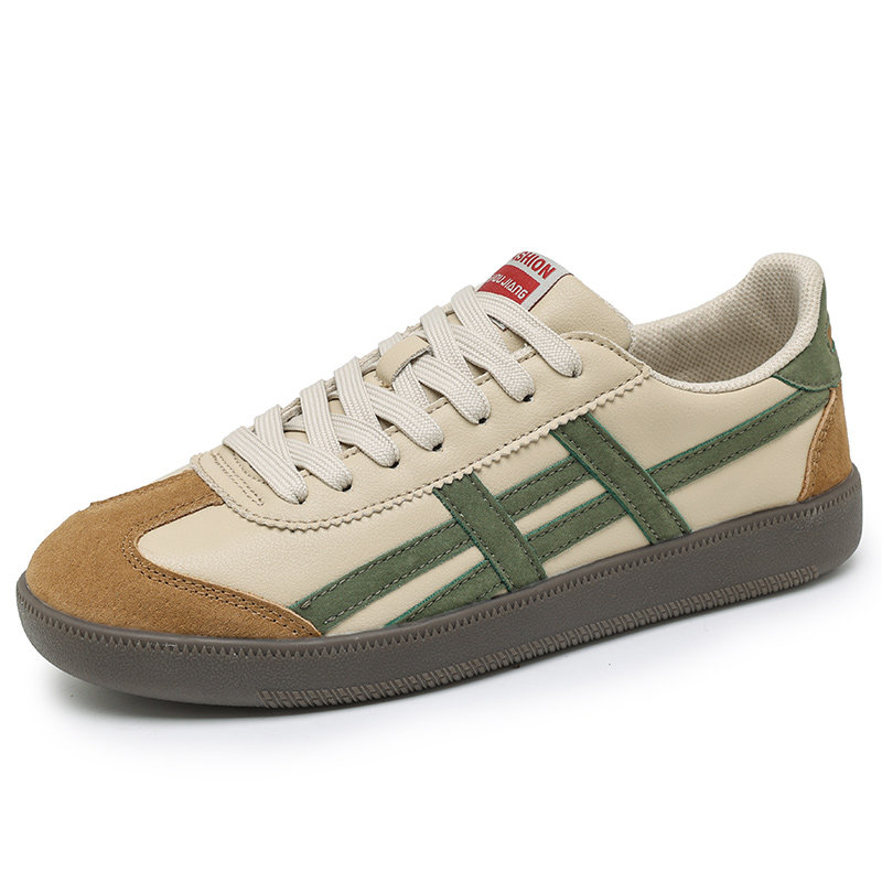 Men's Casual Sneakers Autumn New Style Versatile German Training Waffle Soft Sole Breathable Trendy Shoes