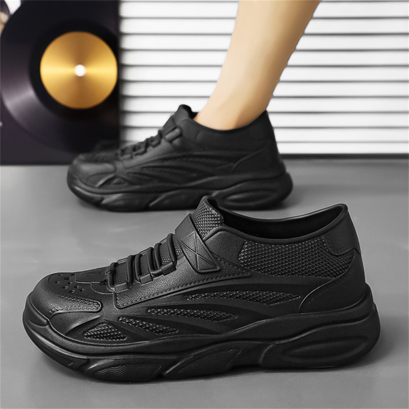 Rain Boots for Winter, Waterproof and Non-Slip, Specially Designed for Delivery Riders on Rainy Days, Fishing, Men's Slip-On Oil-Resistant Black Chef Shoes Rain Boots for Winter, Waterproof and Non-Slip, Specially Designed for Delivery Riders on Rainy Days, Fishing, Men's Slip-On Oil-Resistant Black Chef Shoes