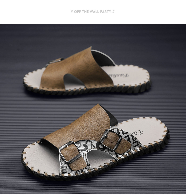 Отдых тапочки 凉鞋拖鞋男夏季46外穿47大码48编织凉拖男士运动沙滩潮牌一字拖