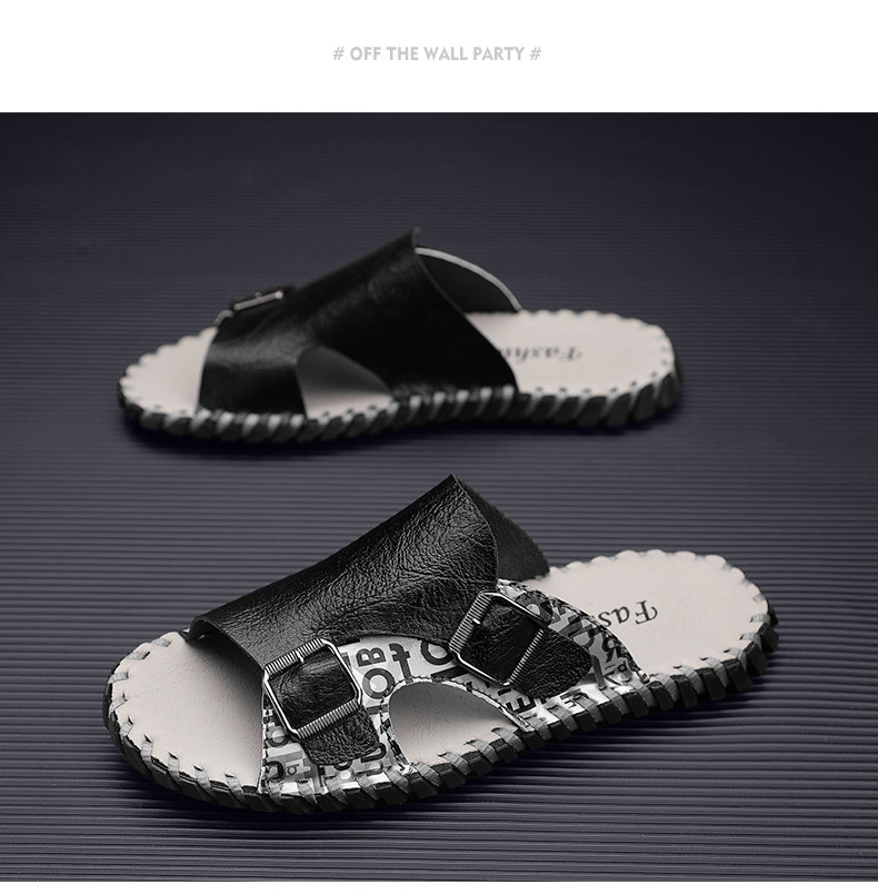 Отдых тапочки 凉鞋拖鞋男夏季46外穿47大码48编织凉拖男士运动沙滩潮牌一字拖