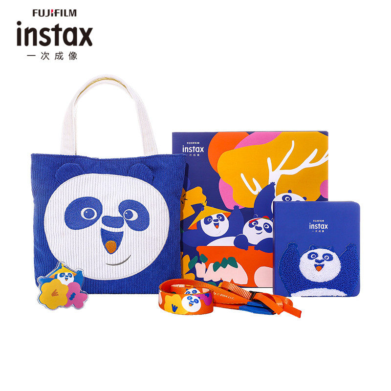 Fuji Instax Once Imaging Photo Mini Camera Universal Kung Fu Panda Accessories Gift Box Set