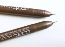 Japanese copic imported waterproof Brown needle pen Brown hand drawing pen Brown Hook pen color drawing pen