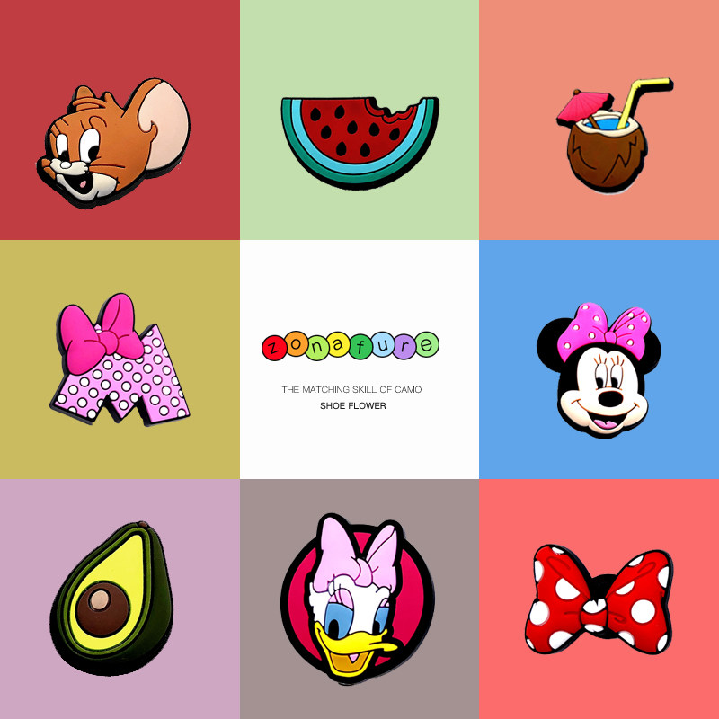 Cartoon Cave Shoes Flowers Wisdom Musée Flowers Drew house Stereo 3D Decorative Cross Shoes Flower Paparazzi Diy Accessories