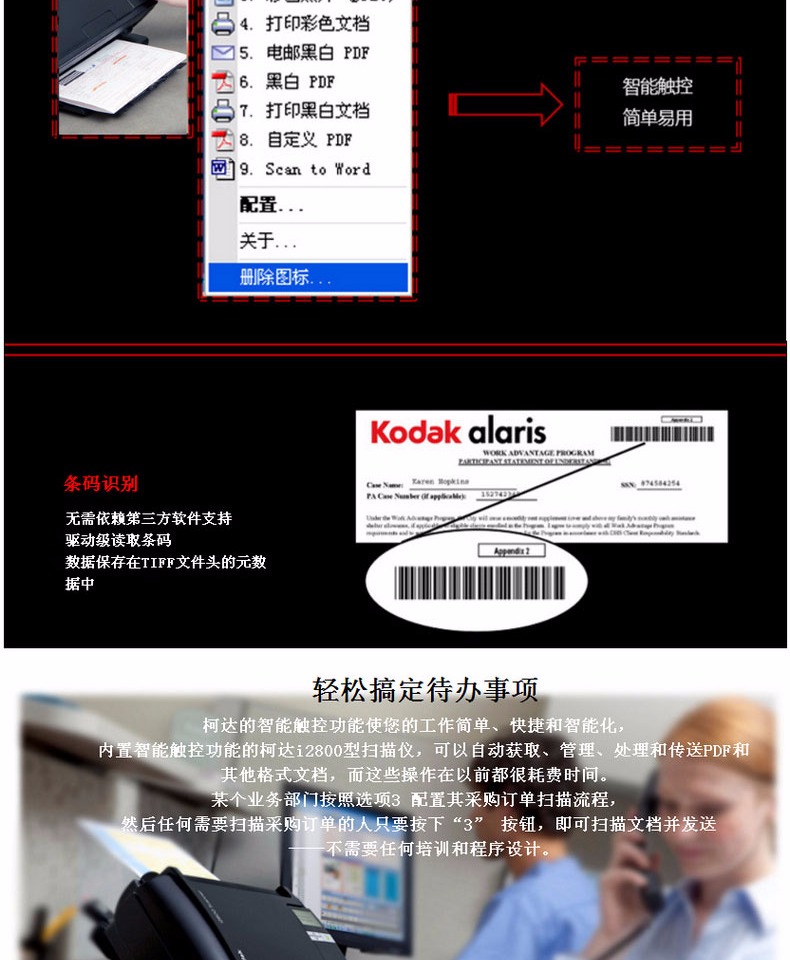 Kodak Kodak i2800 Máy quét a4 Giấy ăn hai mặt HD Dự án tự động tốc độ cao Mua hàng được chỉ định - Máy quét máy scan canon lide 300
