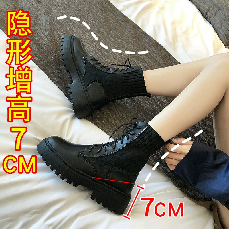 Women's Martin boots, women's shoes, taller women's shoes, spring and autumn single boots, 2023 European popular short boots, skinny boots 
